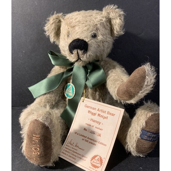 11” Hermann German Mohair Jointed Teddy Bear. Limited American Edition. - Picture 2 of 11